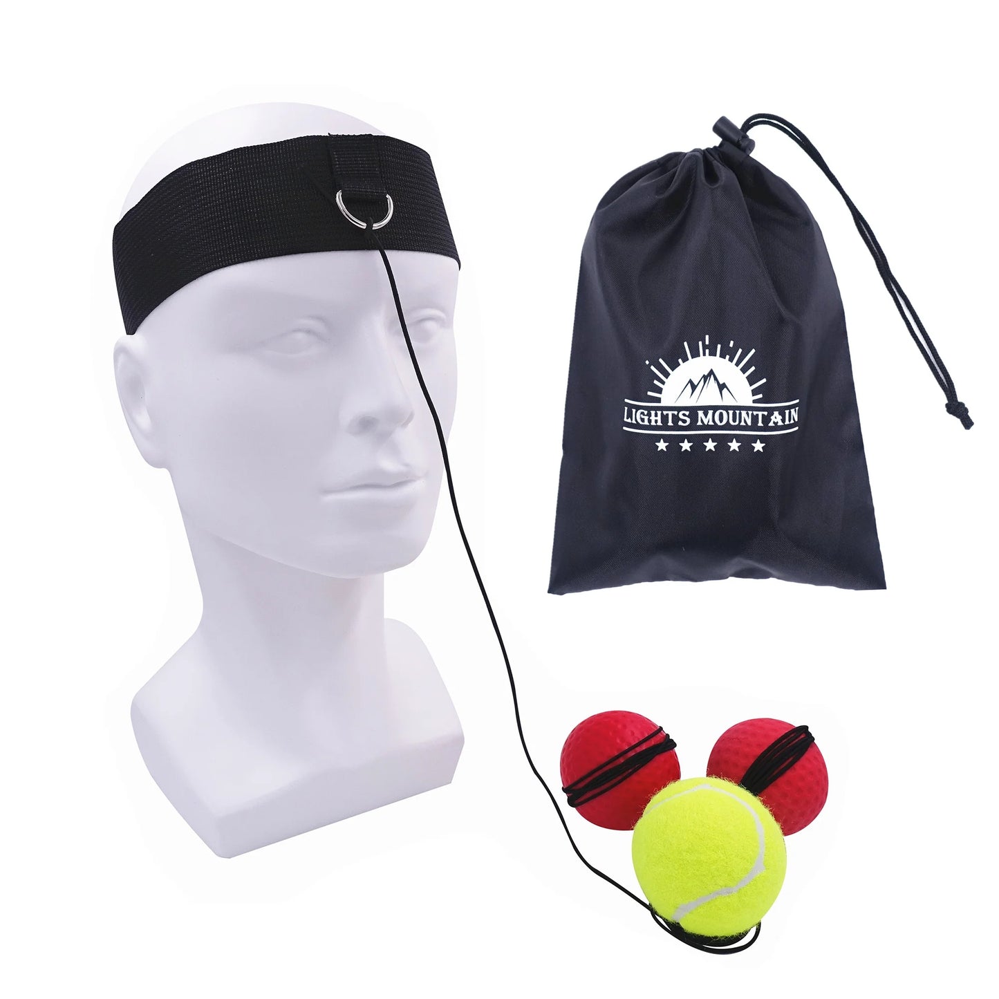 Boxing Reflex Ball Set With 3 Difficulty Levels Boxing Balls And Adjustable Headband for Punching For Agility Training