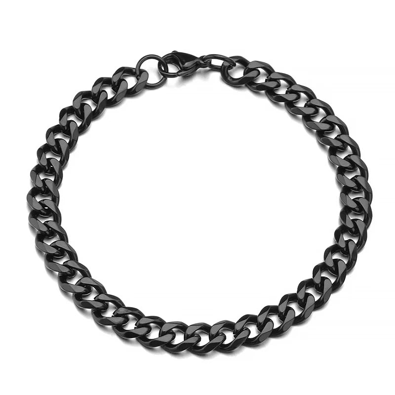 Fashion Stainless Steel Men/Women Curb Cuban Chain Bracelet