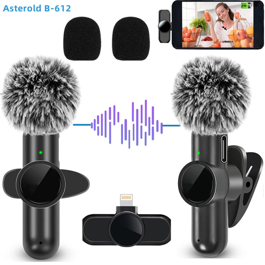 2.4G WIRELESS LAVALIER NOISE CANCELLING MICROPHONES