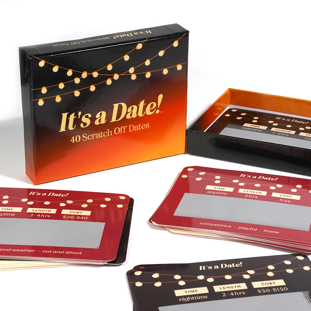 It's a Date 40 Fun and Romantic Scratch off Date Ideas