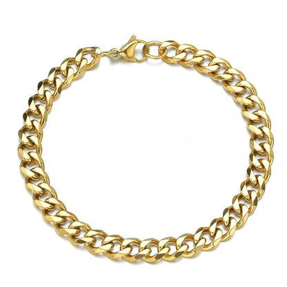 Fashion Stainless Steel Men/Women Curb Cuban Chain Bracelet