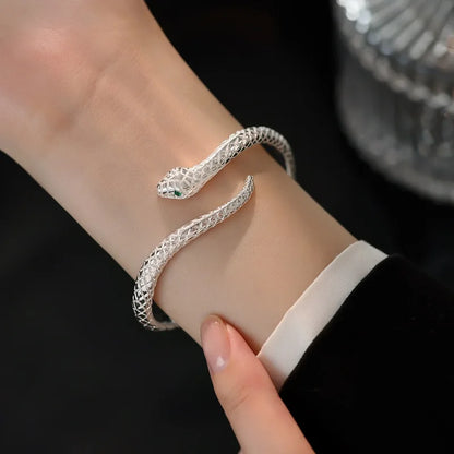 925 Sterling Silver Snake Shape Bracelet