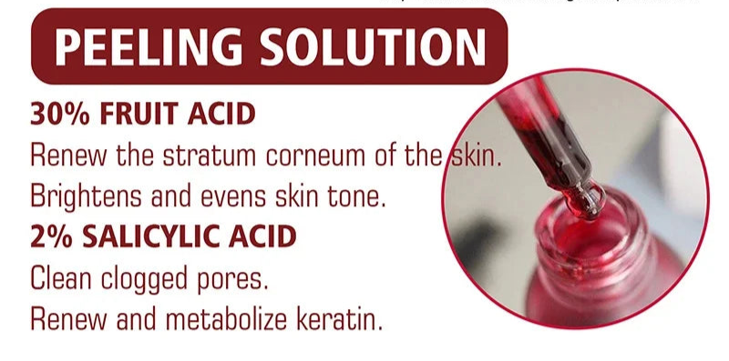 Pore Shrinking Serum Peeling Face Removing Large Pores Tightening Repairing Facial Pore Minimizing Effective Exfoliation Skin